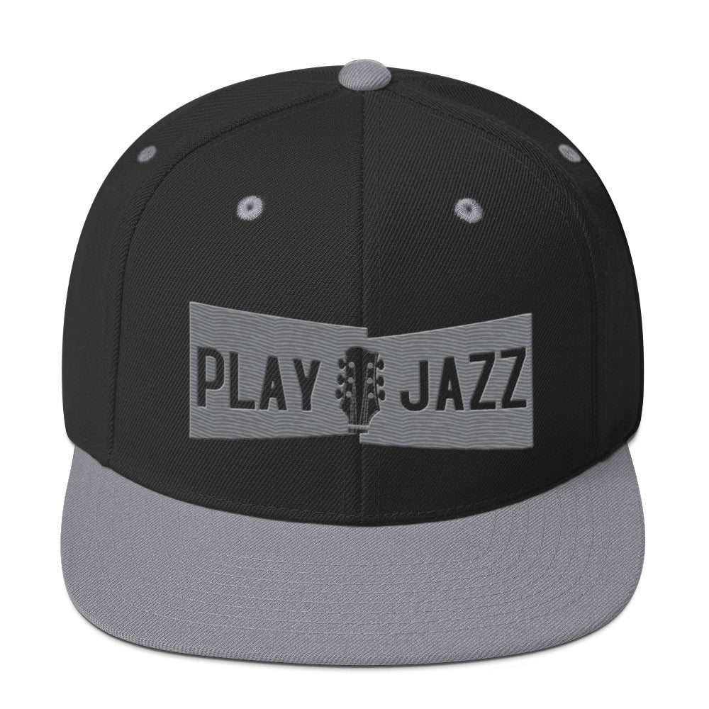 Play Jazz Flat Bill Cap (Black/Silver)